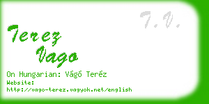 terez vago business card